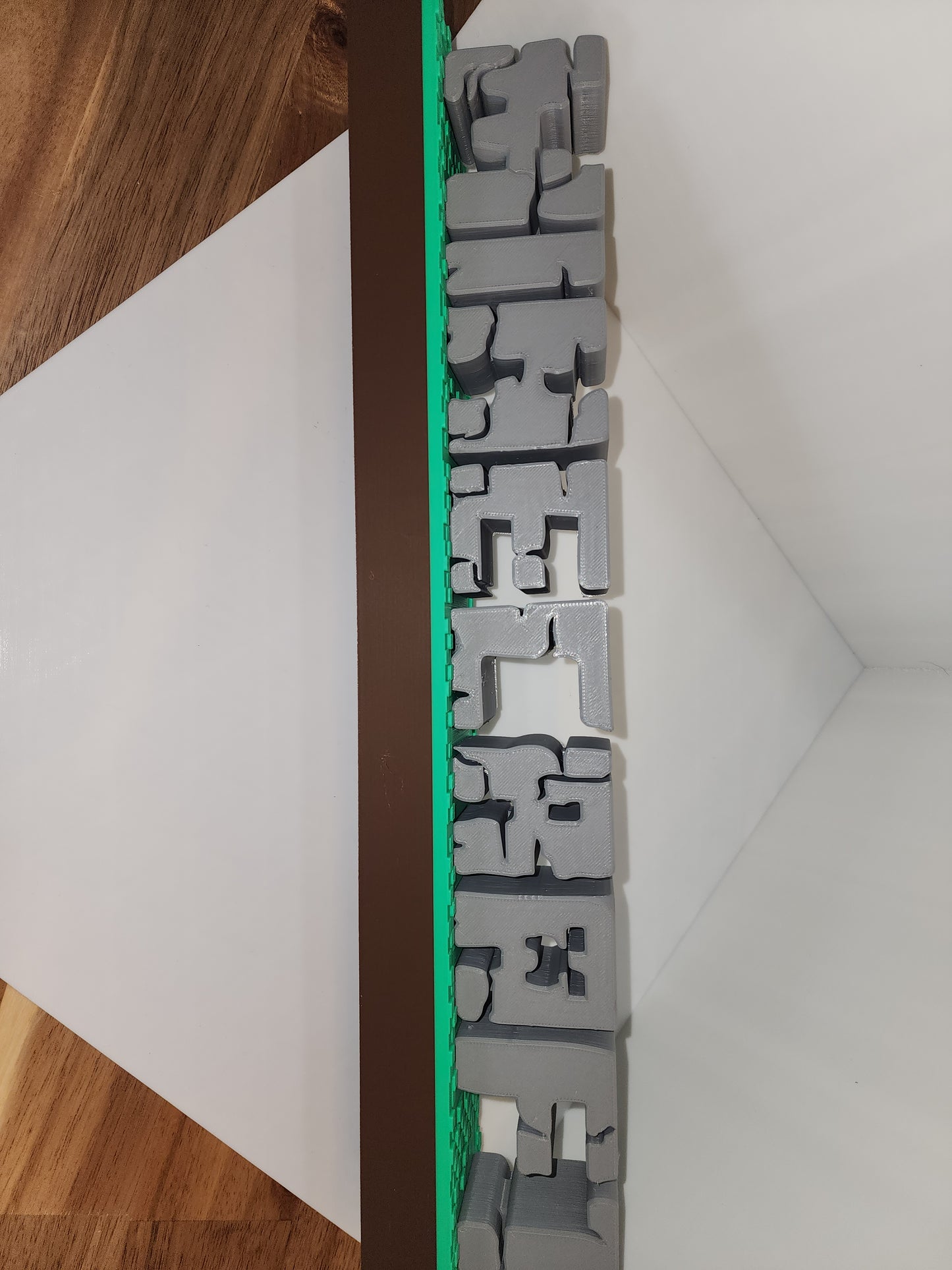 Minecraft 3D Sign – 16.5″×3″ Shelf Art