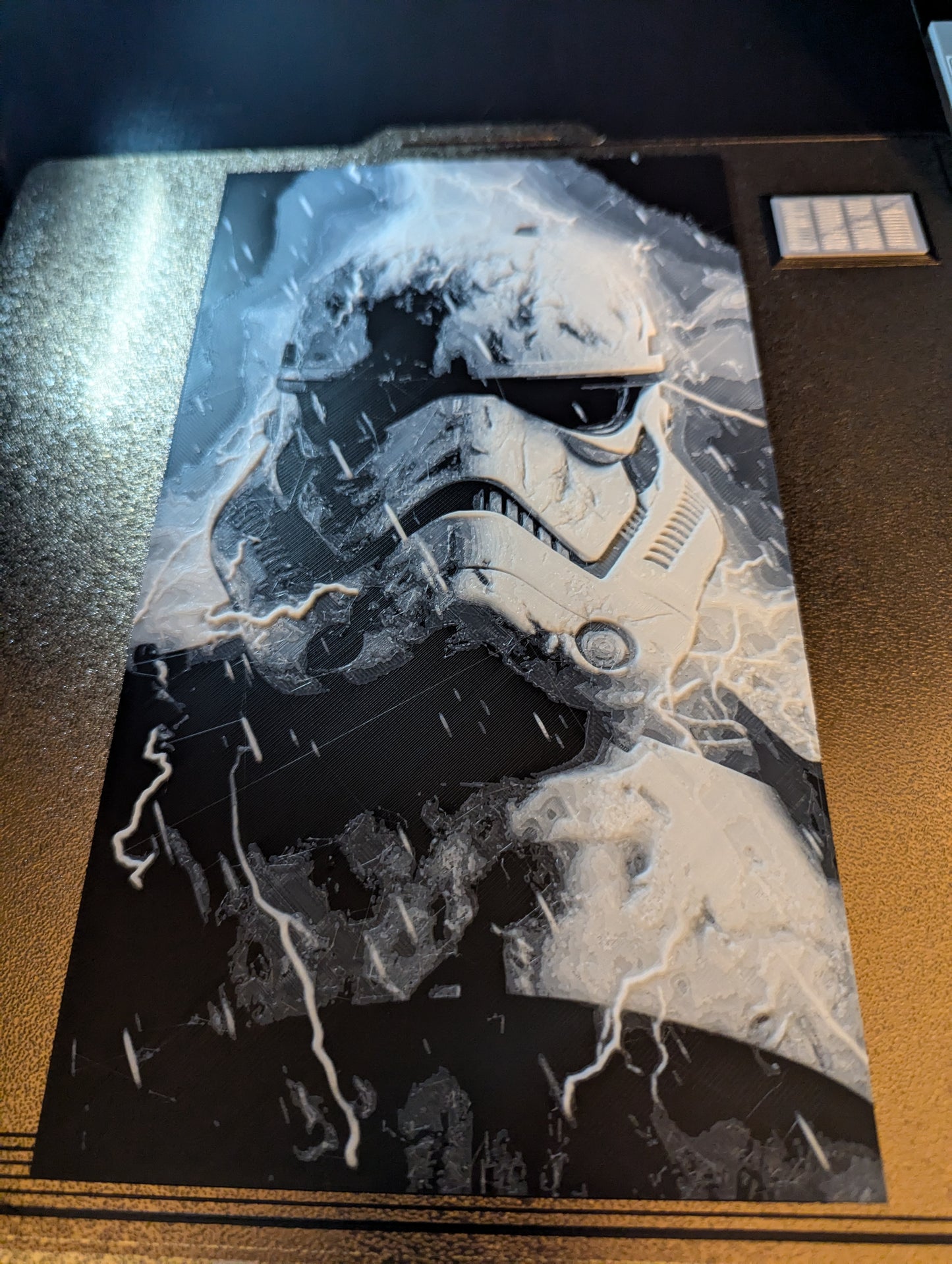 Star Wars Stormtrooper HueForge – 13.5″×7.5″ 3D Printed Wall Art