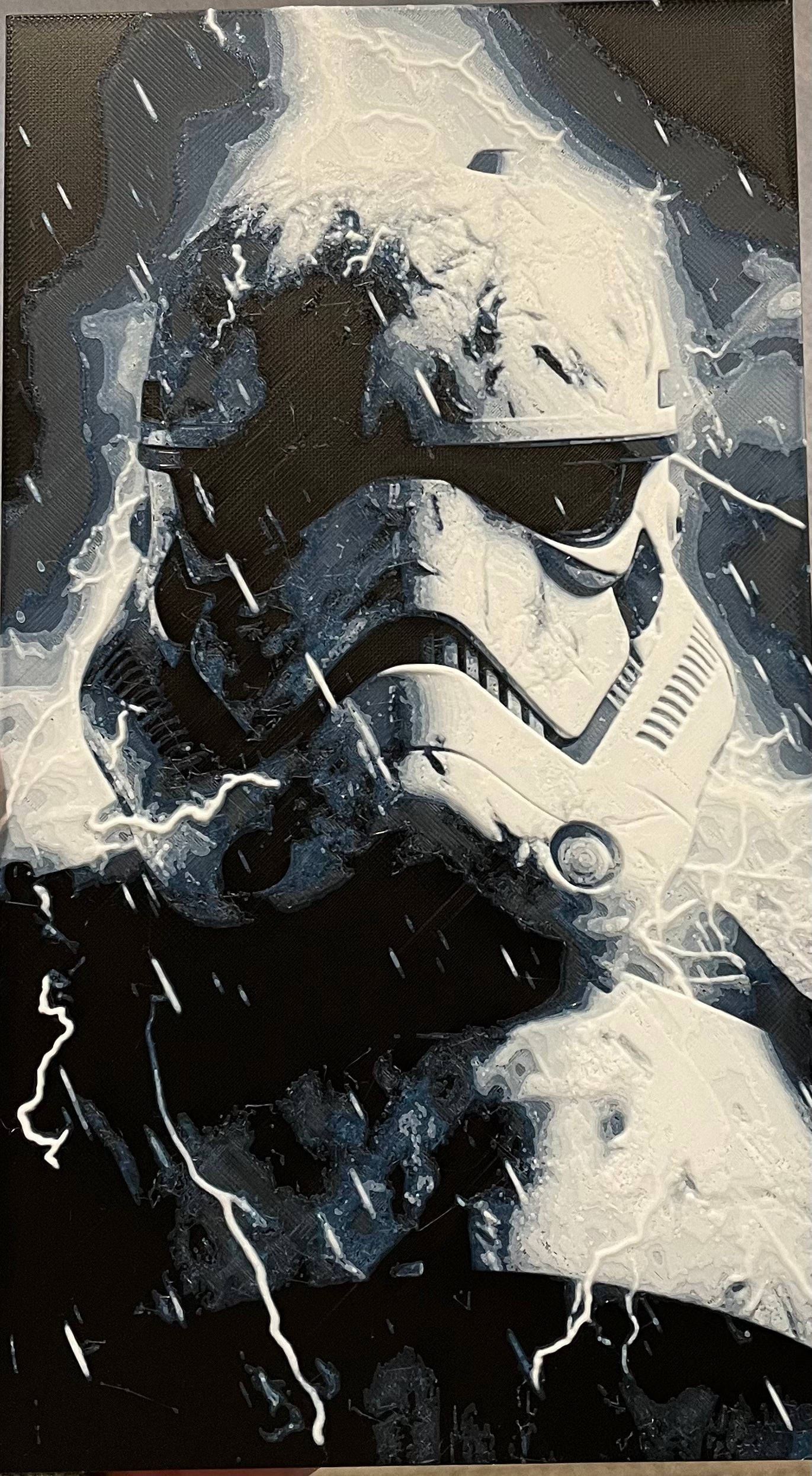Star Wars Stormtrooper HueForge – 13.5″×7.5″ 3D Printed Wall Art