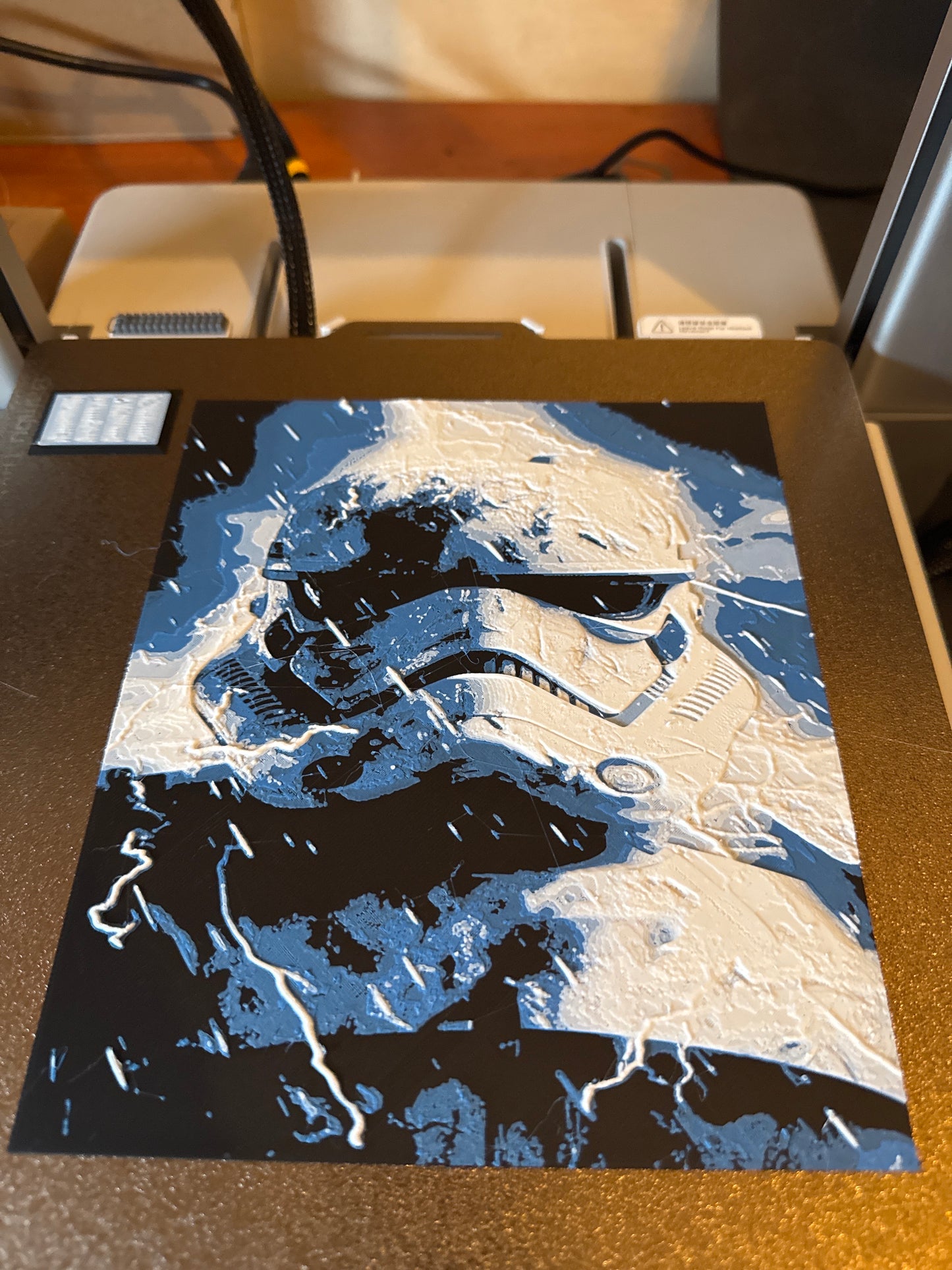 Star Wars Stormtrooper HueForge – 13.5″×7.5″ 3D Printed Wall Art