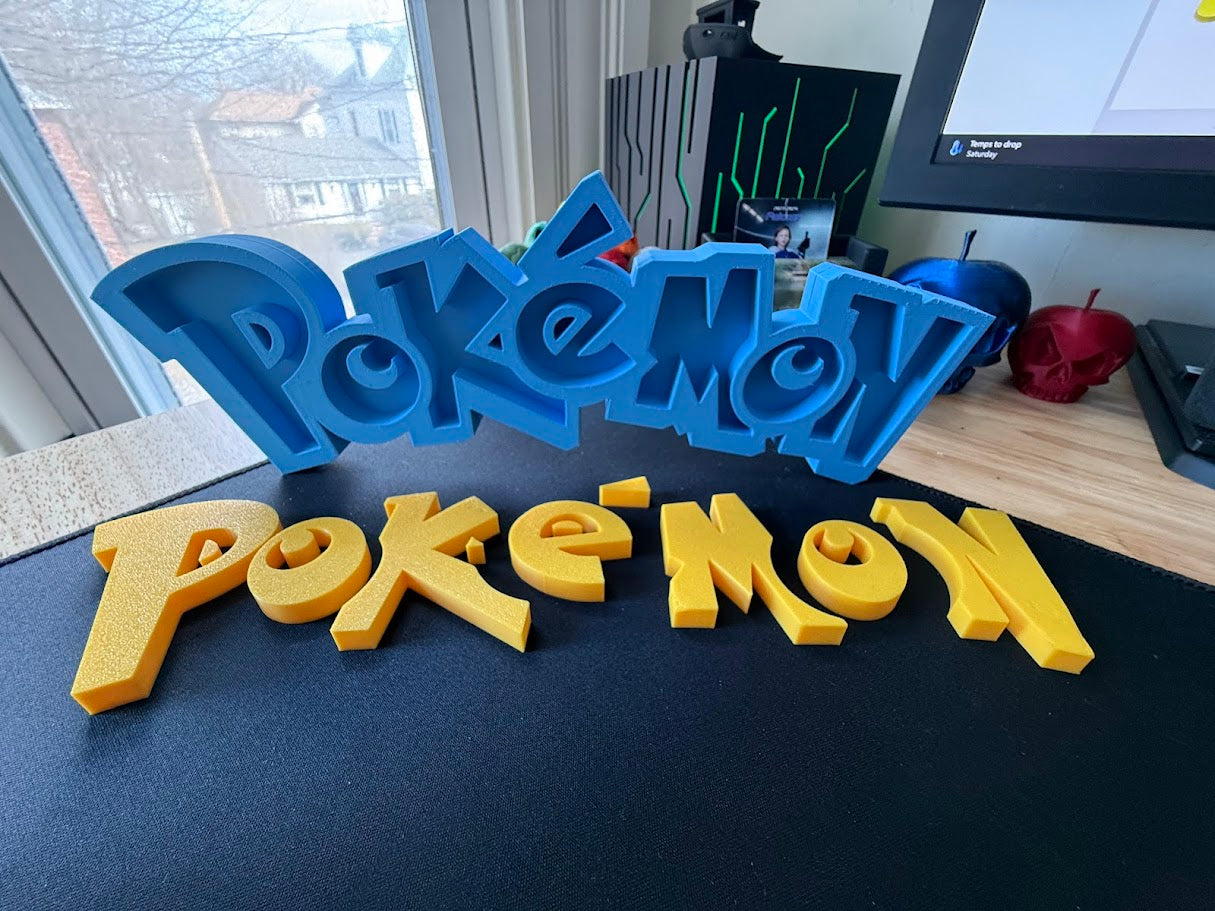 Pokémon 3D Logo – 16.5″×7.5″ Wall Art