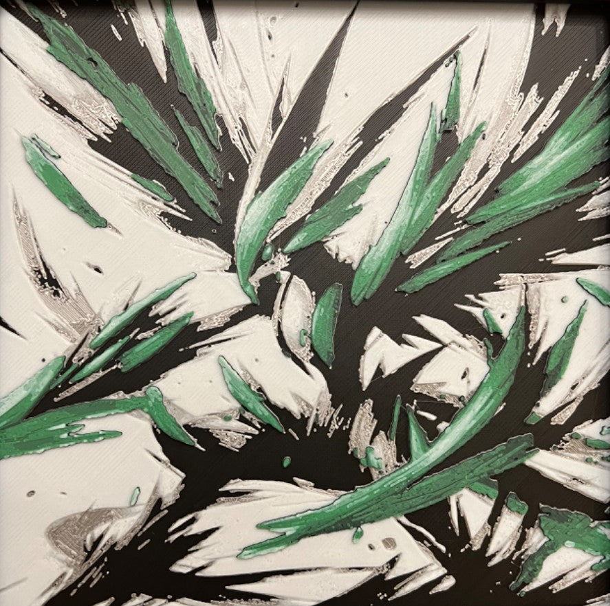 Scyther – HueForge 12″×12″ 3D Printed Wall Art