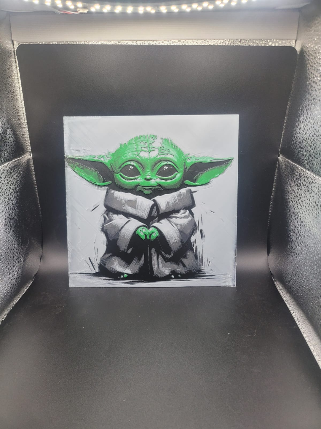 Grogu (Baby Yoda) – HueForge 12″×12″ Wall Art – Licensed Print