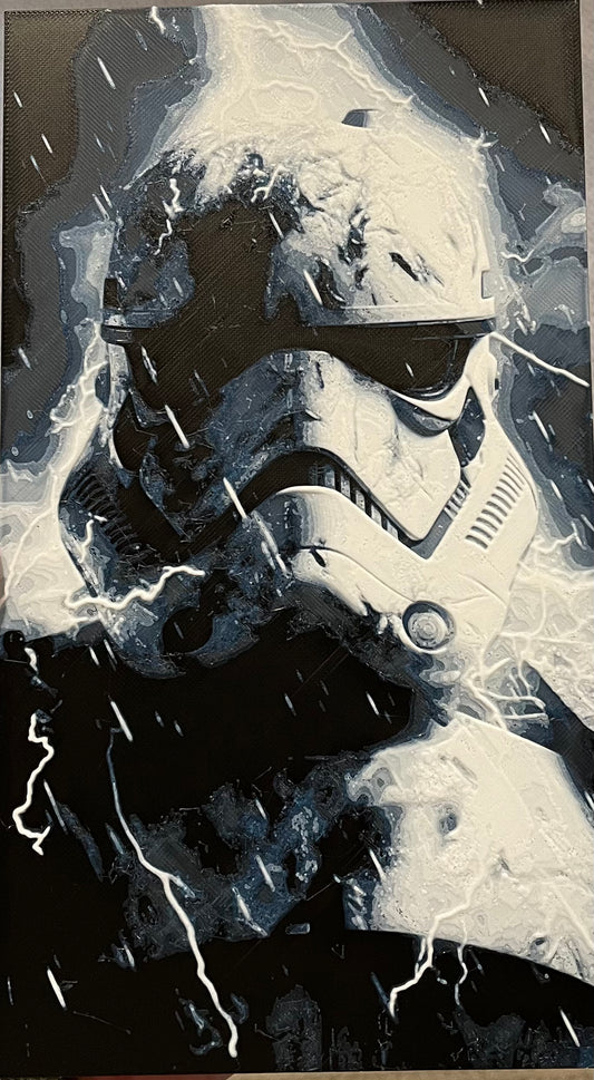Star Wars Stormtrooper HueForge – 13.5″×7.5″ 3D Printed Wall Art