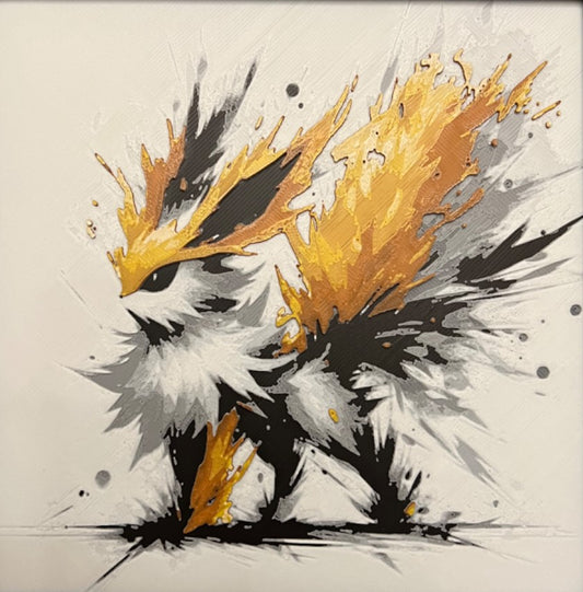 Flareon – HueForge 12″×12″ 3D Printed Wall Art
